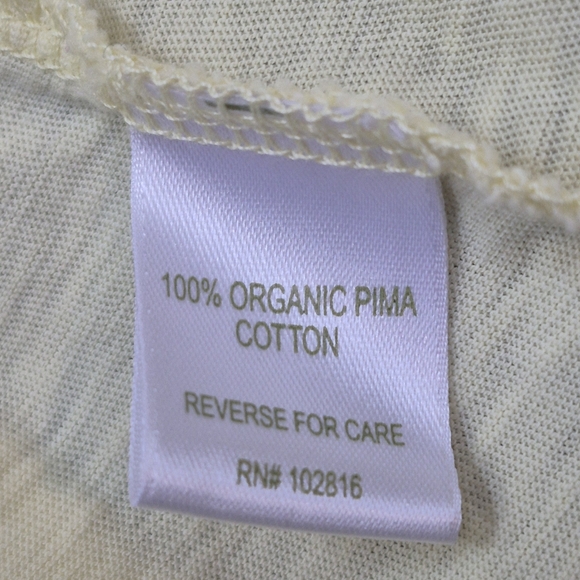 Eileen Fisher Sleepwear by Garnet Hill Yellow Organic Pima Cotton Robe - Size S - Picture 10 of 11